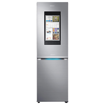 Samsung RB38M7998S4/EU Family Hub Smart Freestanding Fridge Freezer, A++ Energy Rating, 60cm Wide, Stainless Steel
